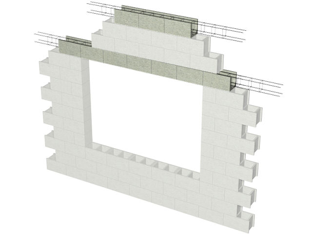 Blocos lintel para formação de cintas perimetrais e padieiras. (em Espanhol)