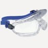 Óculos de protecção com moldura integral, com resistência a partículas de gás e a pó fino.