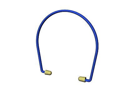 Jogo de tampões reutilizáveis, com arnês, com atenuação acústica de 31 dB. Jogo de tampões reutilizáveis, com arnês, com atenuação acústica de 31 dB.