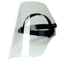 Escudo de protecção facial, com resistência a arco eléctrico e curto-circuito.