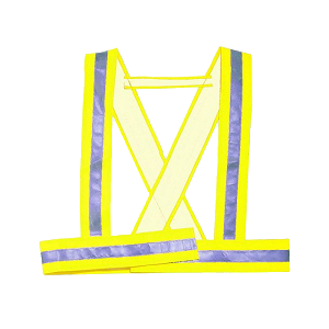 Arnês de grande visibilidade, de material combinado, cor amarelo. Arnês de grande visibilidade, de material combinado, cor amarelo.