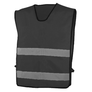 Jardineira de grande visibilidade, de material reflector. Jardineira de grande visibilidade, de material reflector.