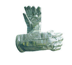 Par de luvas resistentes ao fogo. Par de luvas resistentes ao fogo.