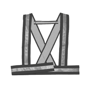 Arnês de grande visibilidade, de material reflector. Arnês de grande visibilidade, de material reflector.