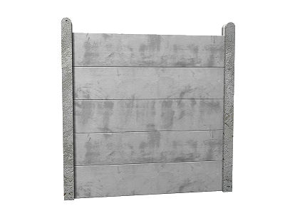 Vedação provisória de terreno com placas de betão Vedação provisória de terreno com placas de betão