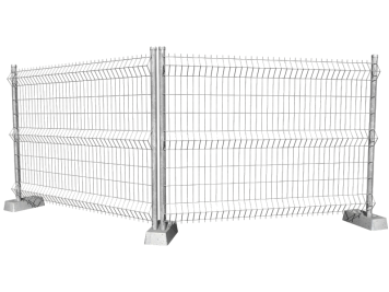 Vedação provisória de terreno com cercas móveis Vedação provisória de terreno com cercas móveis